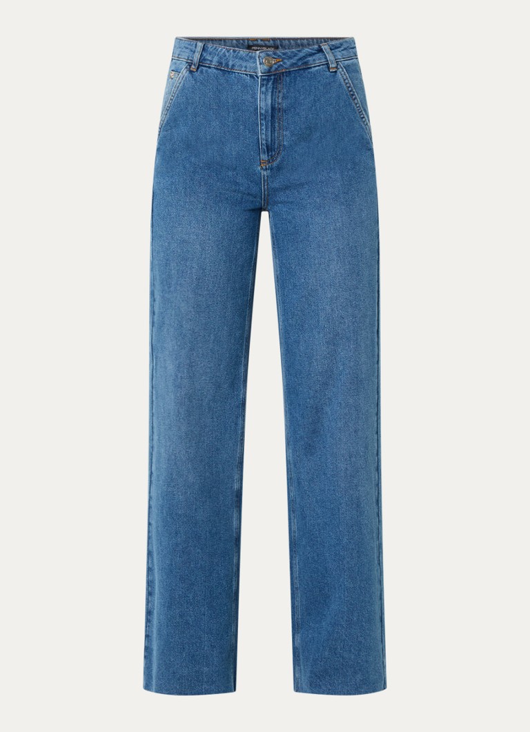 Pennyblack Dames Puddle high waist wide leg jeans met medium wassing in de kleur Indigo
