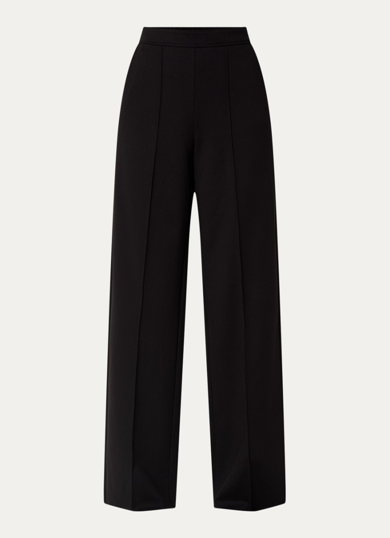 Pennyblack Dames Bondone high waist wide fit pantalon met steekzakken in de kleur Zwart