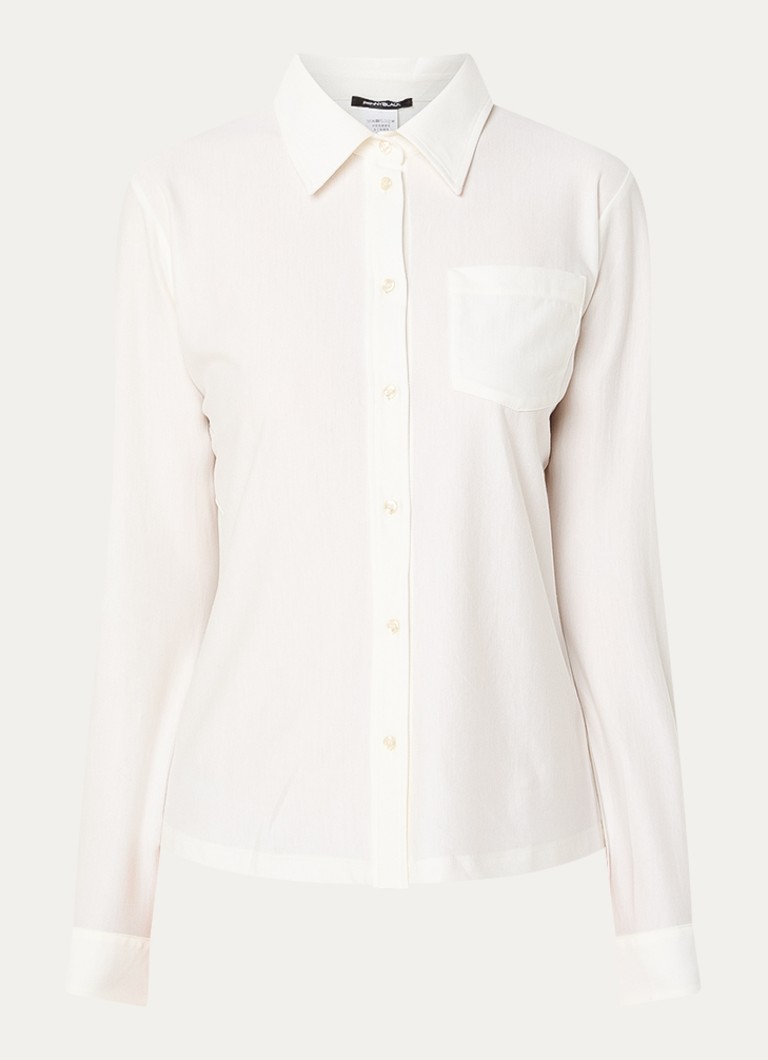 Pennyblack Dames Blouse met borstzak in de kleur Wit