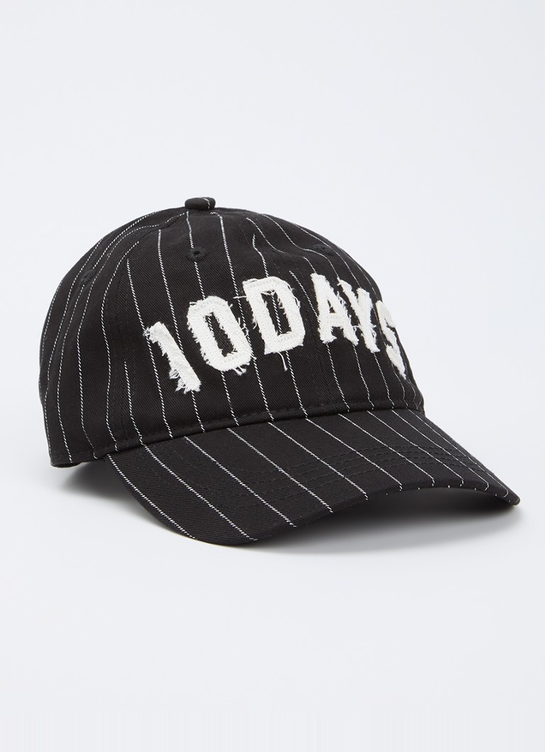 10DAYS Dames Pet met logo in de kleur Zwart