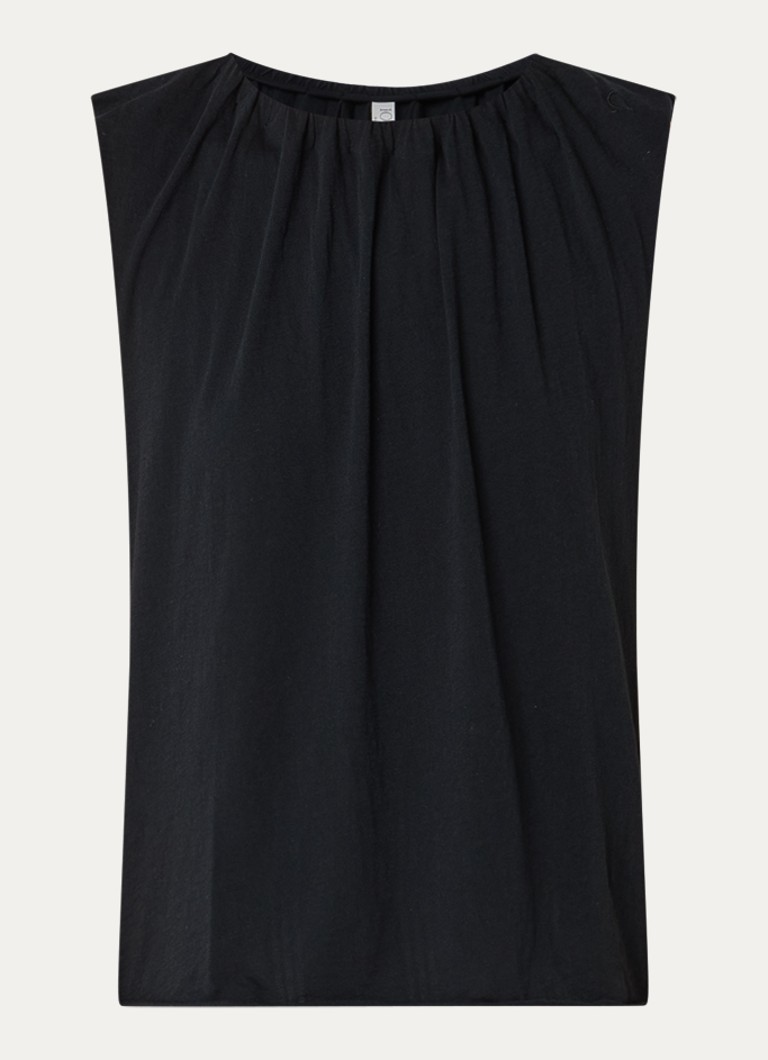 10DAYS Dames Top met ronde hals in de kleur Zwart