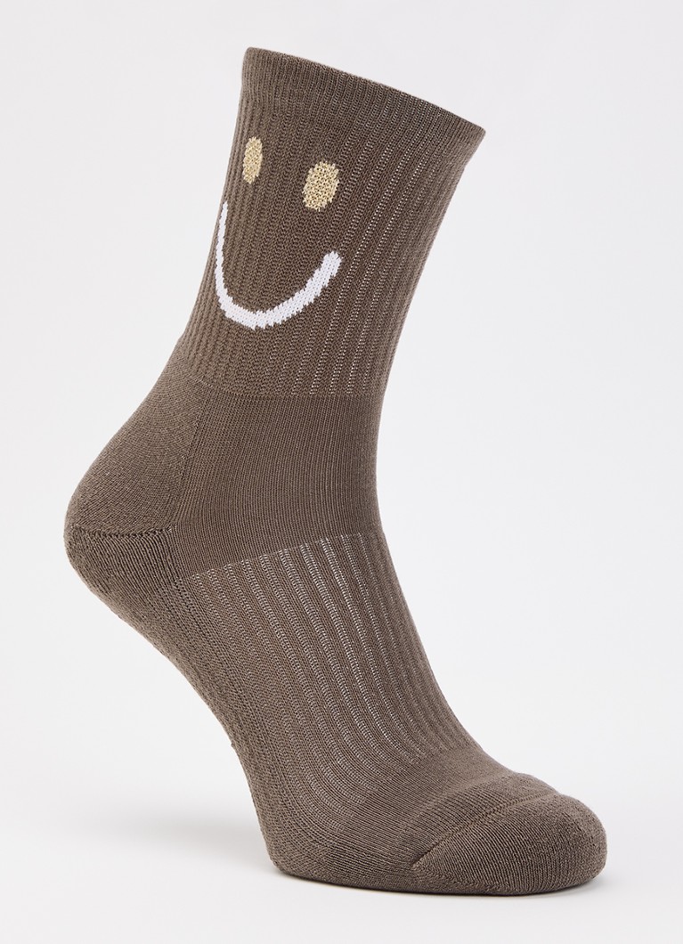 10DAYS Heren Smile sokken in katoenblend in de kleur Bruin