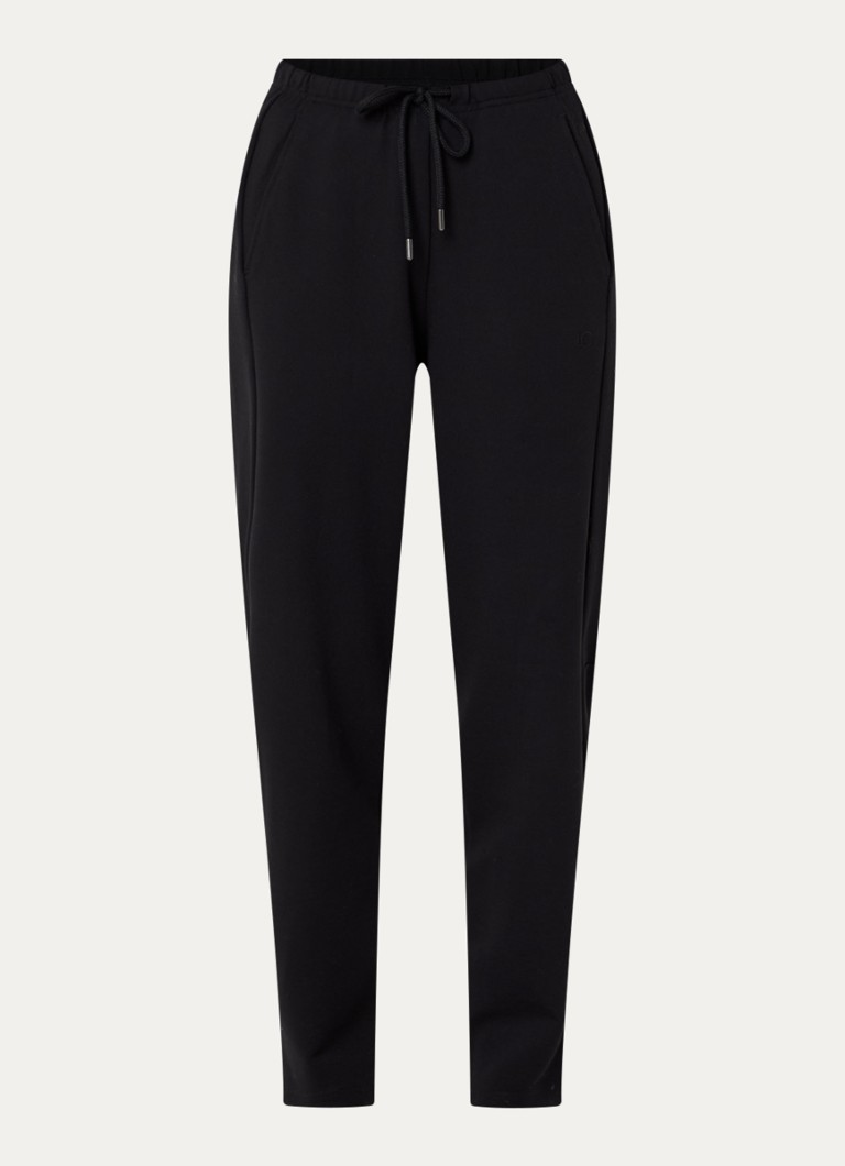 10DAYS Dames High waist straight fit broek met steekzakken in de kleur Zwart