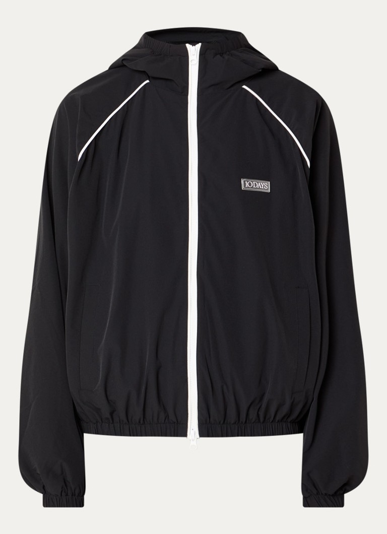 10DAYS Dames Softshell windjack met steekzakken in de kleur Zwart