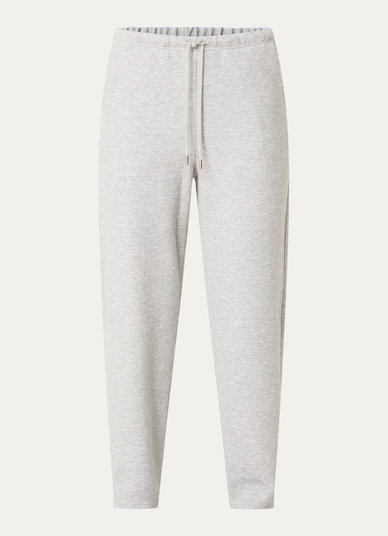 10DAYS Dames Mid waist tapered fit joggingbroek met steekzakken in de kleur Grijsmele