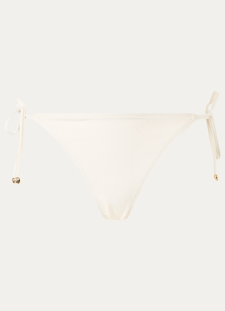 Malina Dames Signature bikinislip met 3D logoprint in de kleur Gebroken wit