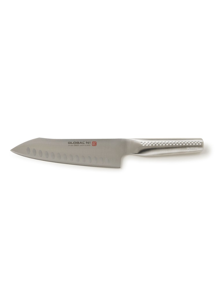 Global GN-006 groente-/hakmes met kuiltjes 18 cm Zilver - Deal