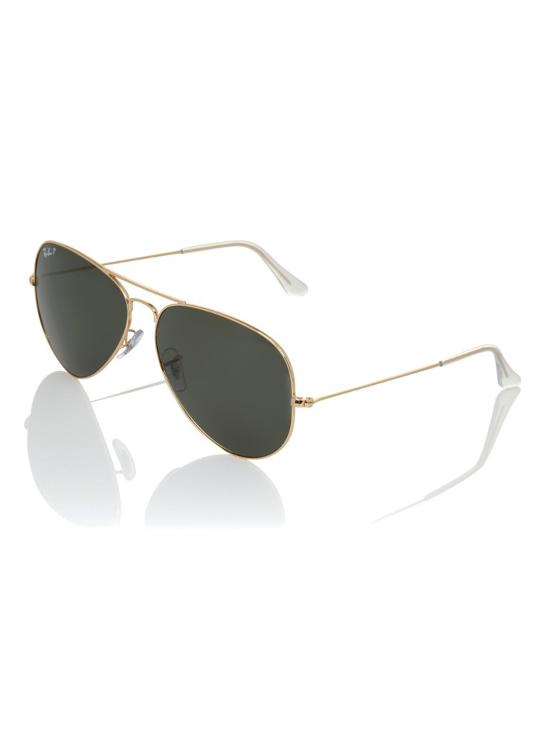 Ray-Ban Aviator Heren Zonnebril Aviator Classic gepolariseerd 0RB3025 Goud - Deal