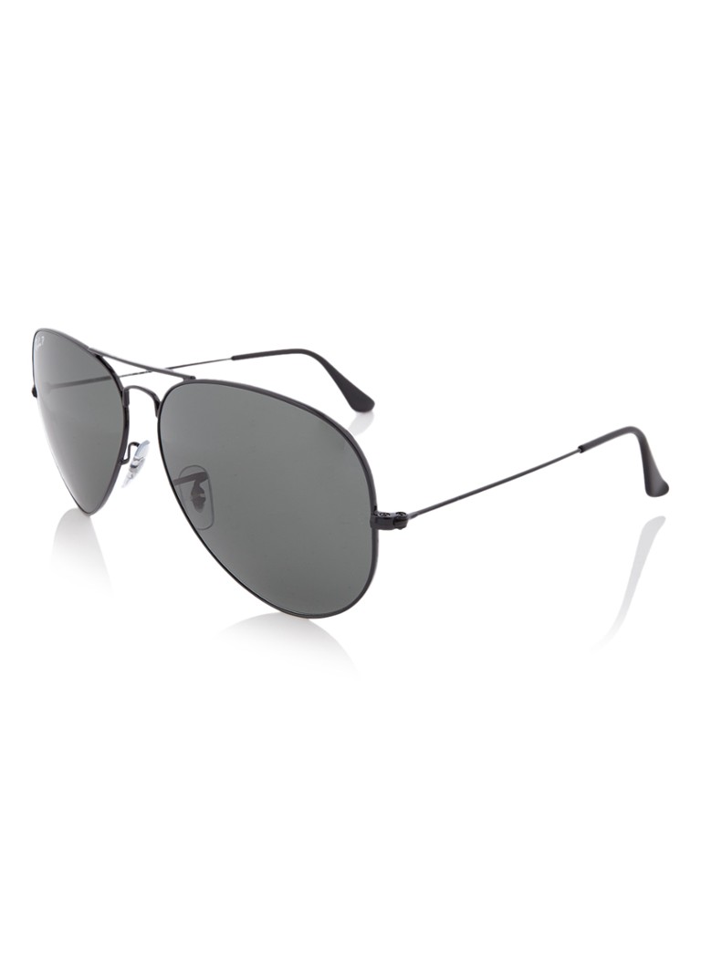 Ray-Ban Aviator Heren Zonnebril gepolariseerd 0RB3025 Zwart - Deal