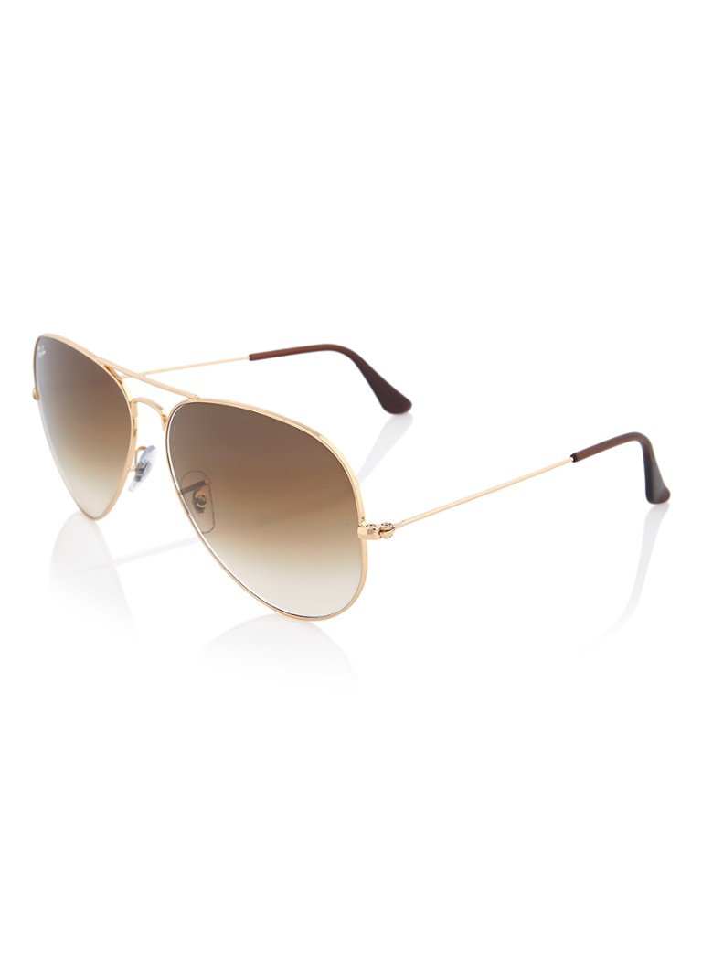 Ray-Ban Aviator Heren Aviator zonnebril RB3025 Lichtbruin - Deal