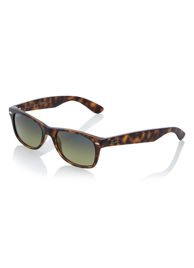 Ray-Ban Wayfarer Heren New Wayfarer zonnebril gepolariseerd RB2132 Bruin - Deal