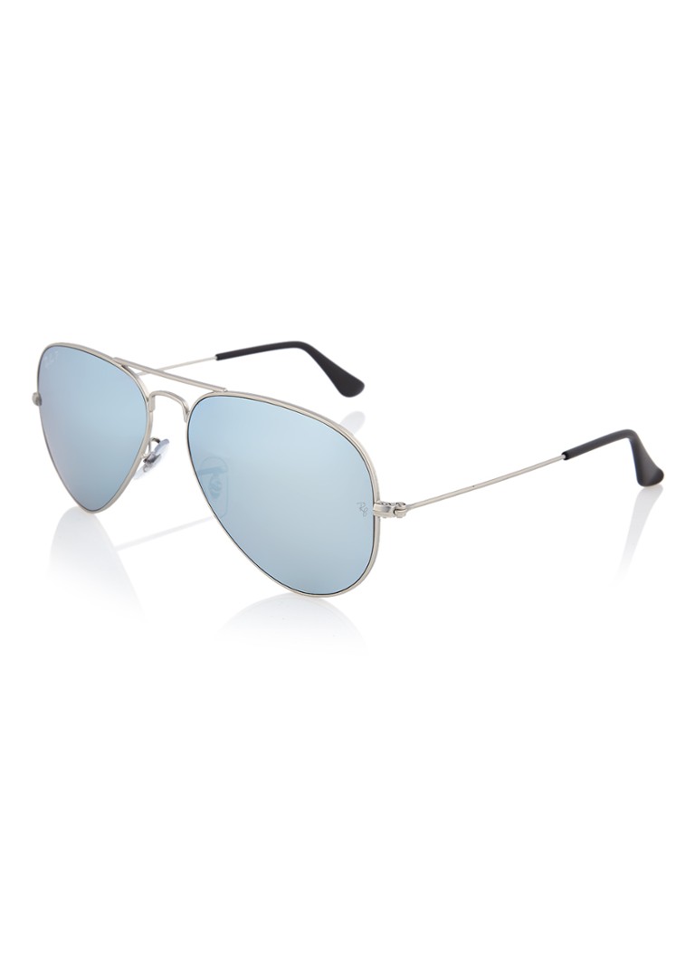 Ray-Ban Aviator Heren Zonnebril gepolariseerd RB3025 Zilver - Deal