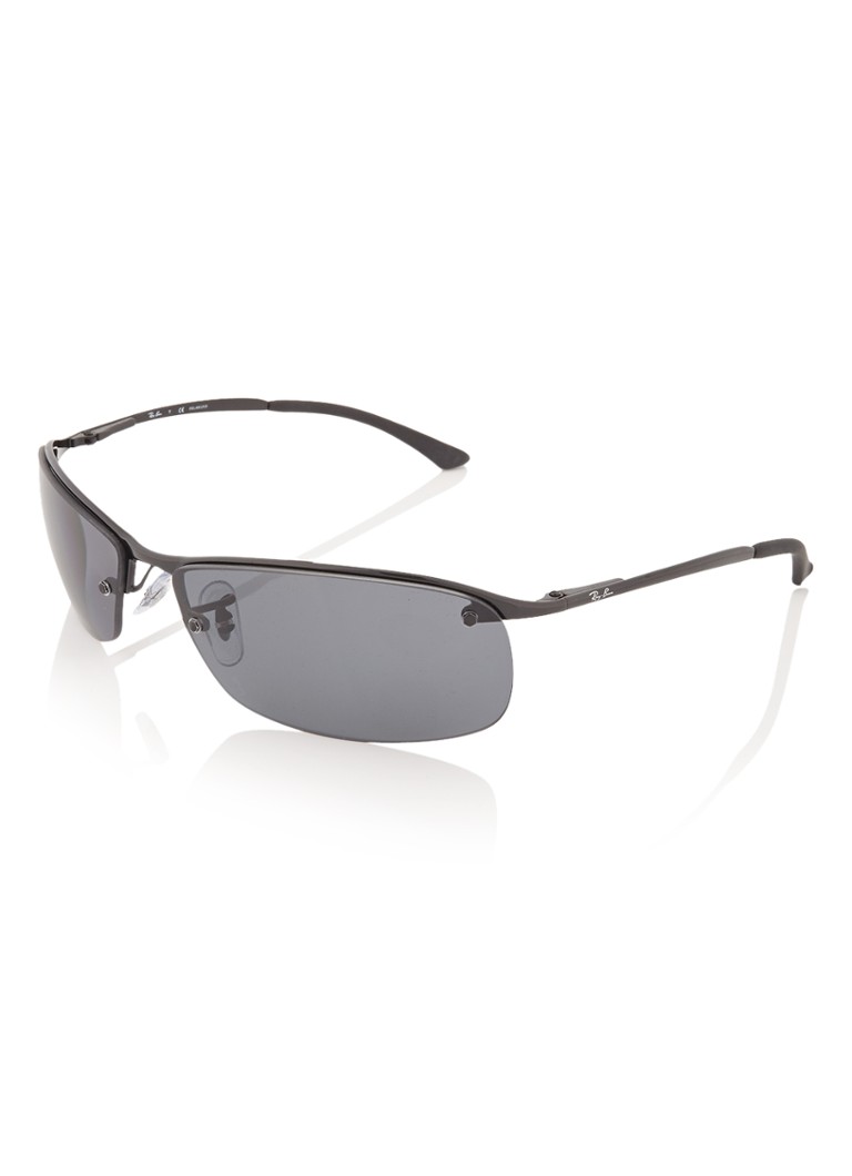 Ray-Ban Sportieve Heren Zonnebril gepolariseerd RB3183 Zwart - Deal