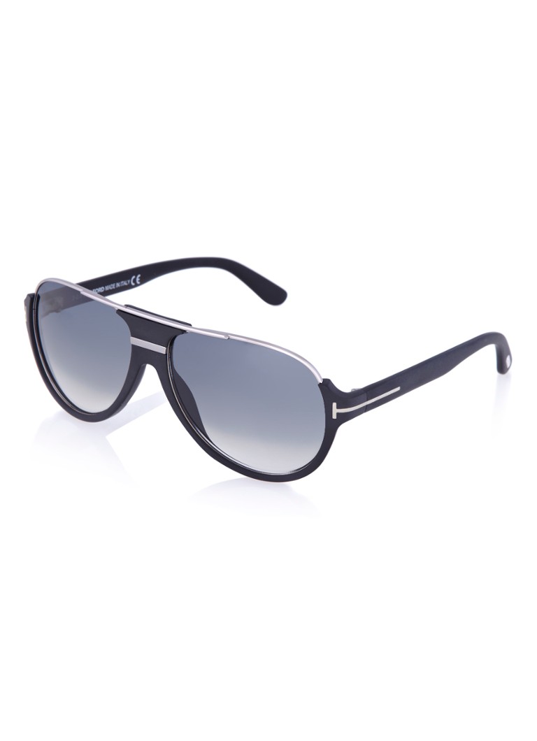 TOM FORD Aviator Heren Dimitry zonnebril FT0334 Zwart - Deal