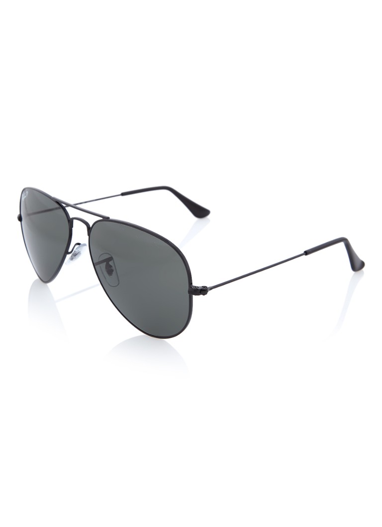 Ray-Ban Aviator Heren Zonnebril gepolariseerd 0RB3025 Zwart - Deal