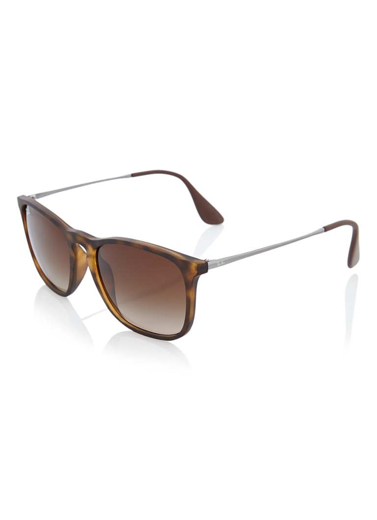 Ray-Ban Wayfarer Heren Chris zonnebril RB4187 Donkerbruin - Deal