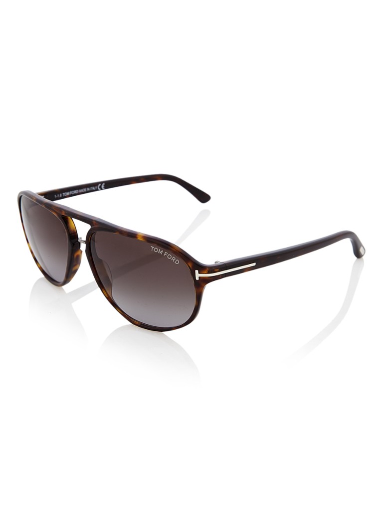 TOM FORD Aviator Heren Jacob zonnebril FT0447 Bruin