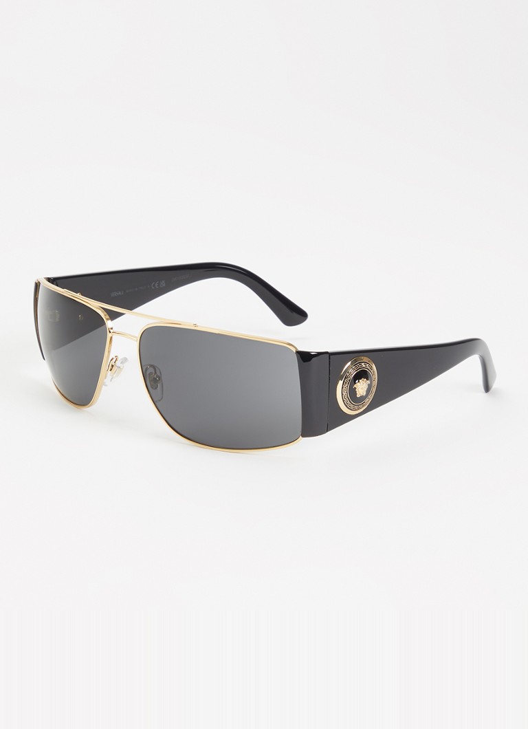 Versace Dames Piloten zonnebril VE2163 Goud - Deal