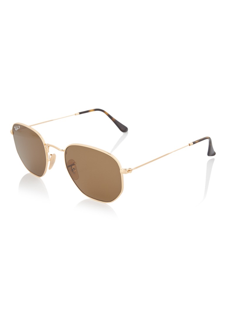 Ray-Ban Retro Heren Zonnebril gepolariseerd RB3548N Goud - Deal