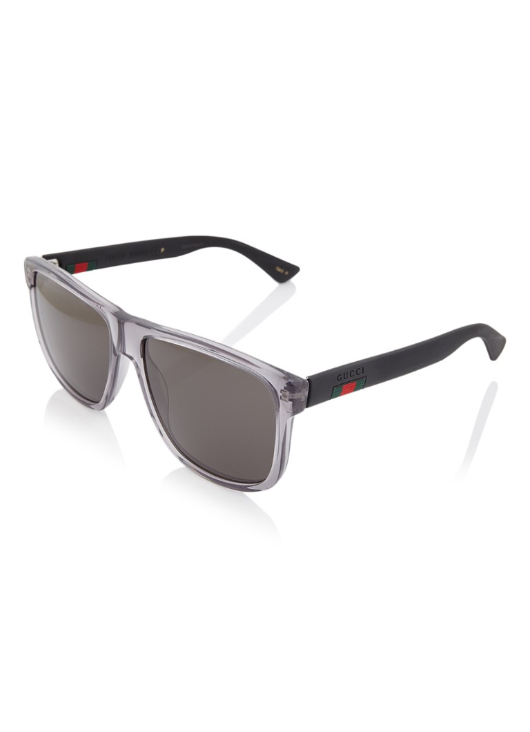 Gucci Wayfarer Heren Zonnebril gepolariseerd GG0010S Grijs