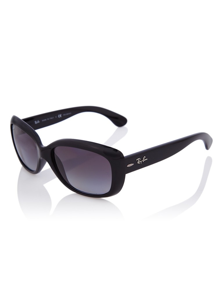 Ray-Ban Retro Dames Jackie Ohh zonnebril gepolariseerd RB4101 Zwart - Deal