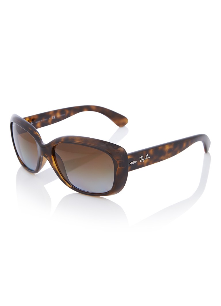 Ray-Ban Cat Eye Dames Jackie Ohh zonnebril gepolariseerd RB4101 Bruin - Deal