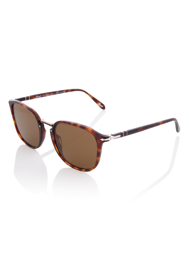 Persol Retro Heren Retro zonnebril gepolariseerd PO3186S Zwart - Deal