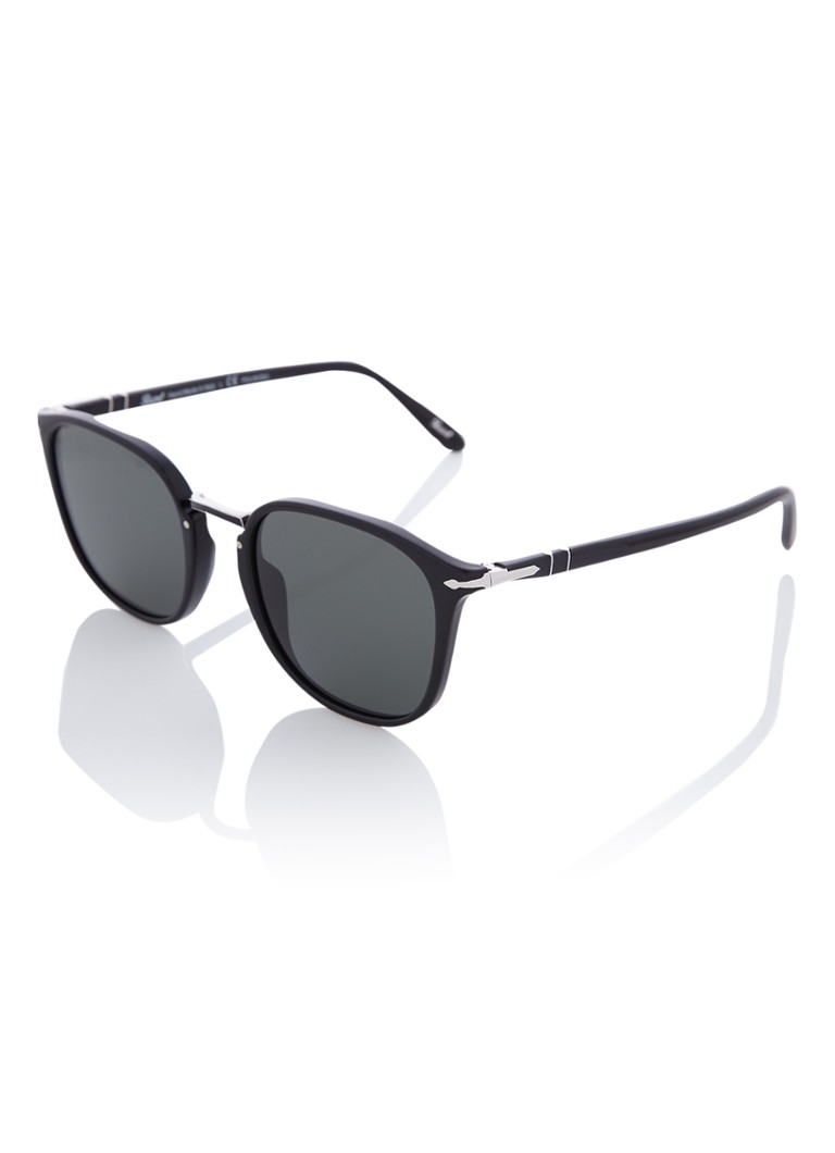 Persol Retro Heren Retro zonnebril gepolariseerd PO3186S Zwart - Deal