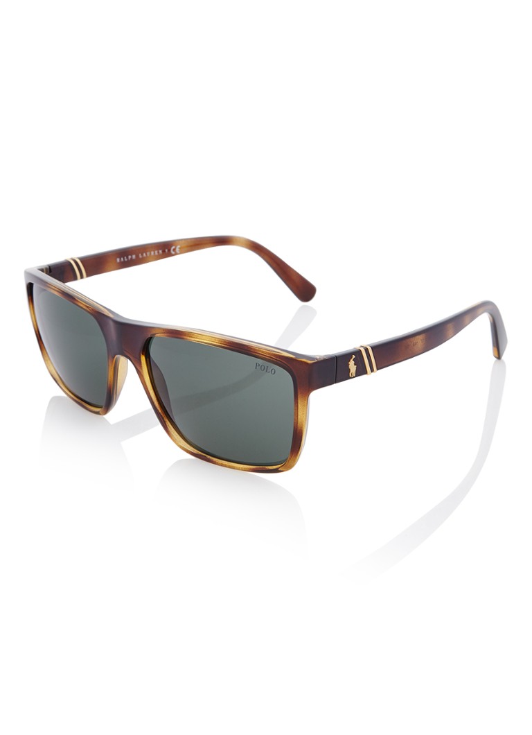 Ralph Lauren Wayfarer Heren Zonnebril PH4133 Donkerbruin - Deal