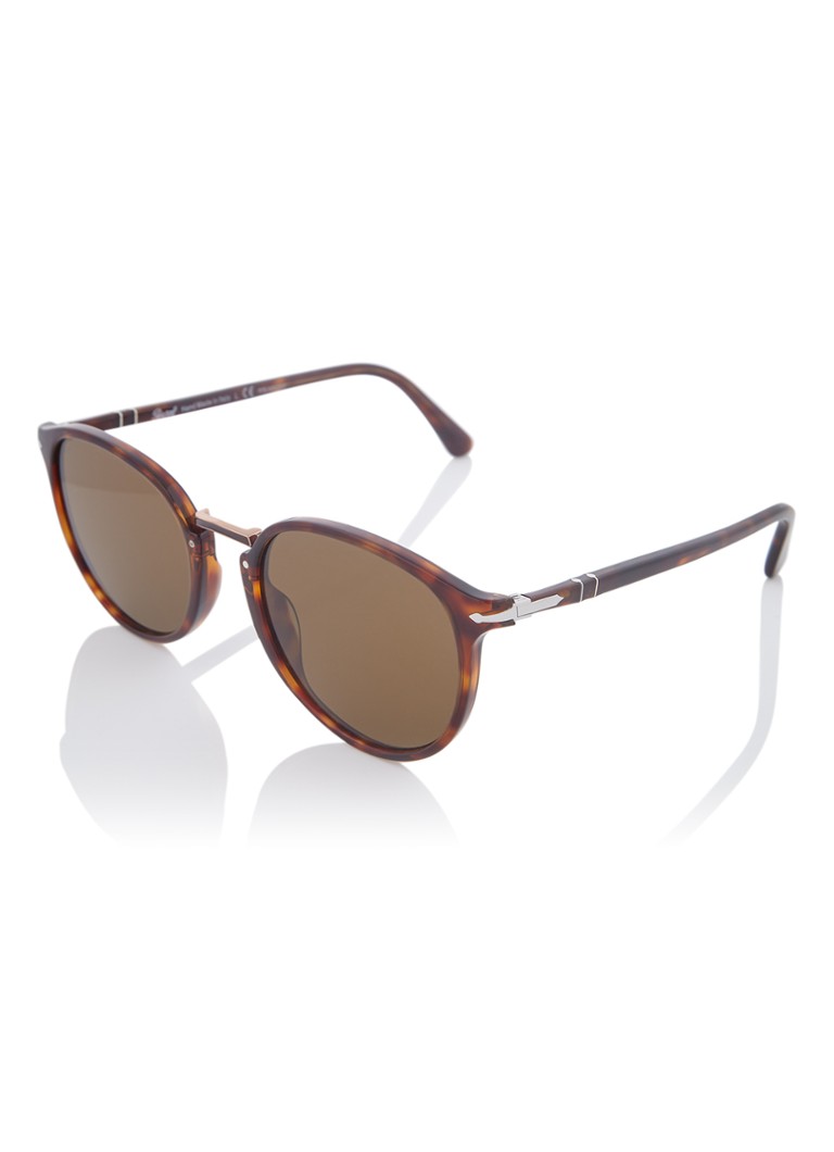 Persol Retro Heren Retro zonnebril gepolariseerd PO3210S Donkerbruin - Deal