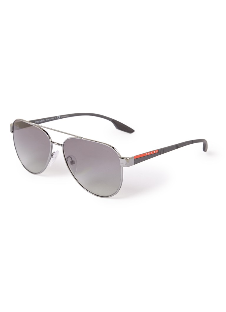 Prada Aviator Heren Piloten zonnebril PS54TS Donkergrijs - Deal