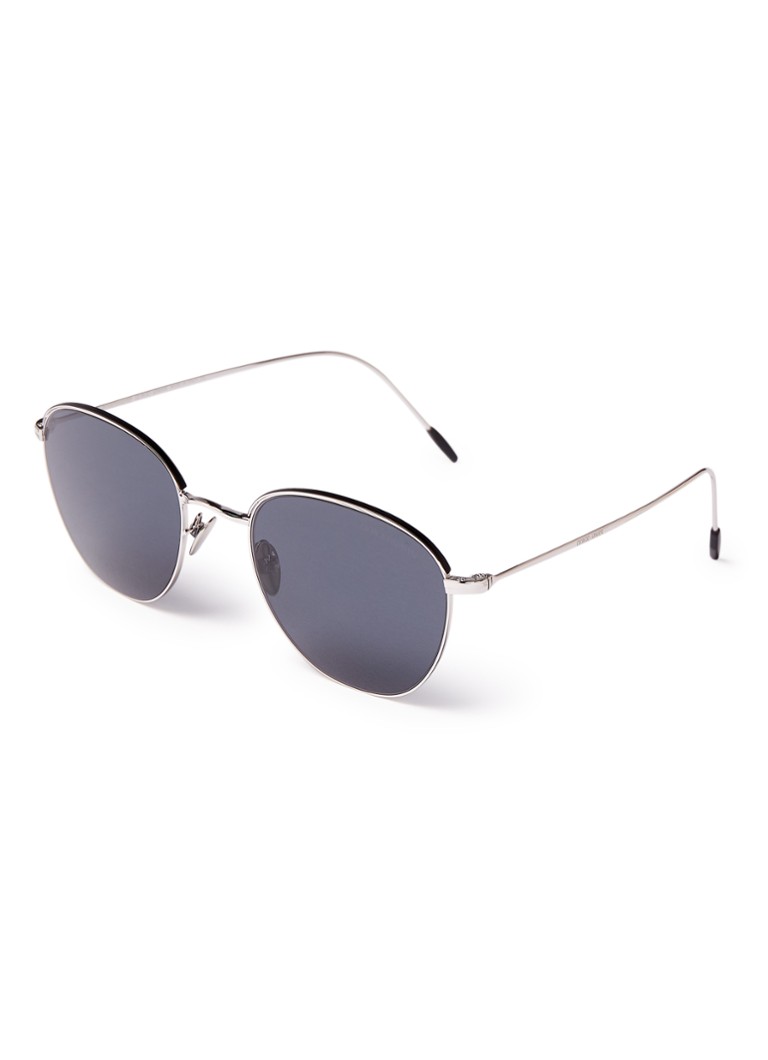 Armani Aviator Heren Zonnebril AR6048 Zilver - Deal