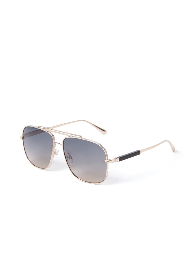 Tom Ford Retro Heren Piloten zonnebril TR001025 Goud - Deal