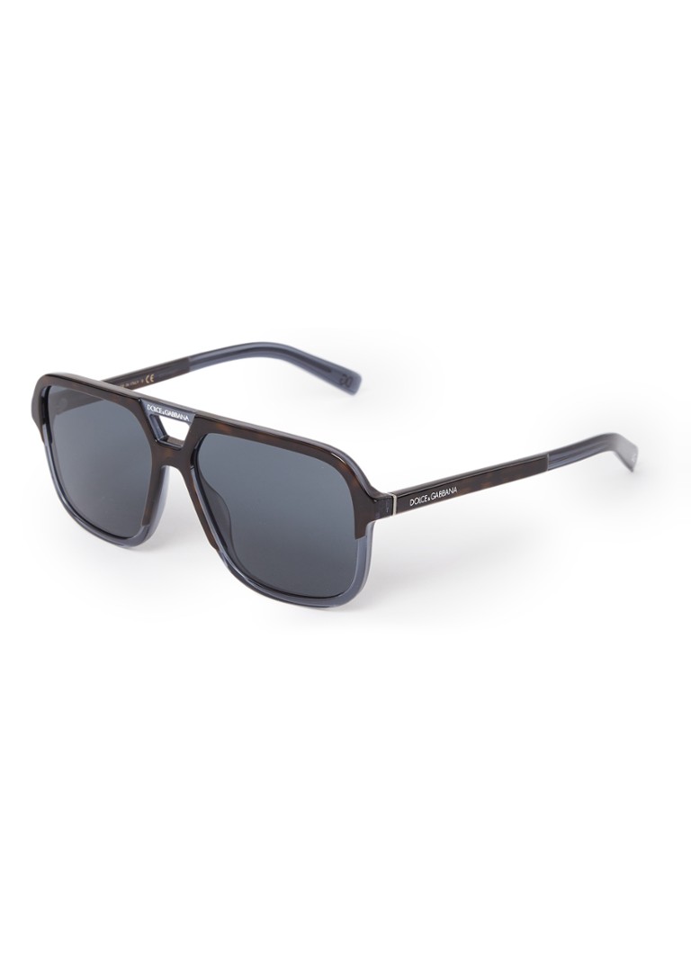 Dolce & Gabbana Aviator Heren Piloten zonnebril DG4354 Donkerblauw - Deal