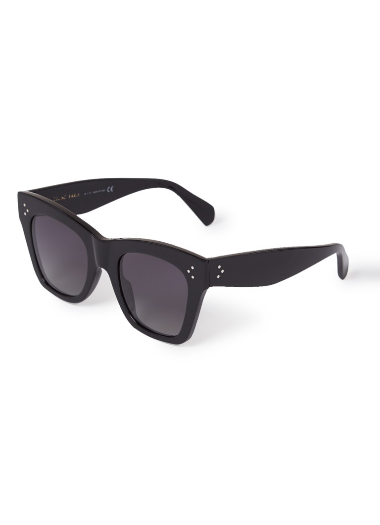 Celine Butterfly Dames Retro zonnebril gepolariseerd CL4004IN Zwart