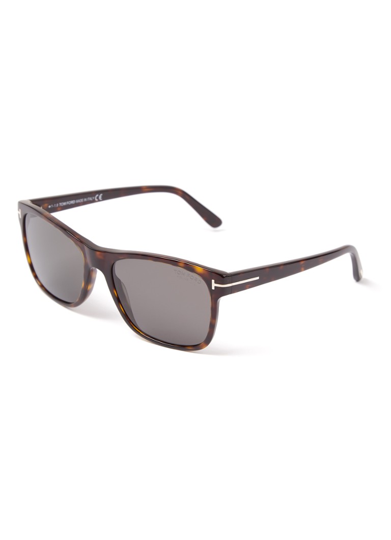 TOM FORD Retro Heren Giulio zonnebril gepolariseerd FT0698 Donkerbruin - Deal