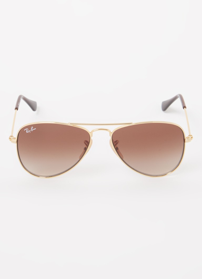 Ray-Ban Kinderen Aviator zonnebril RJ9506S Goud - Deal
