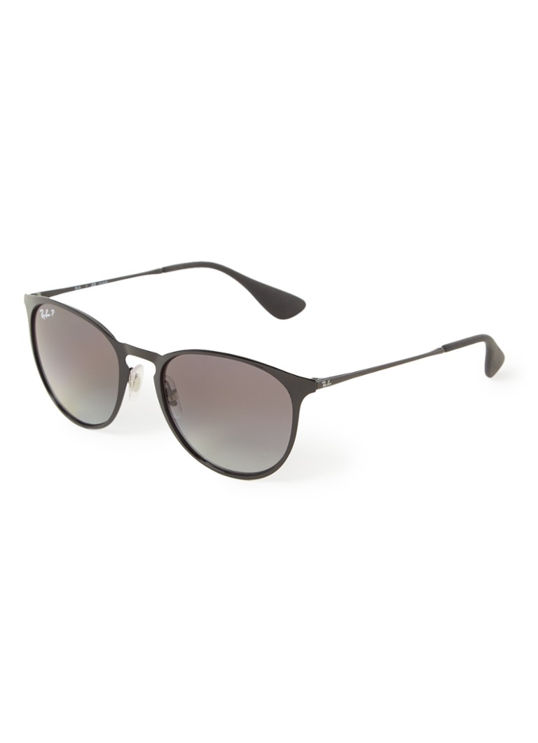 Ray-Ban Retro Heren Zonnebril gepolariseerd Erika Metal RB3539 Zwart - Deal