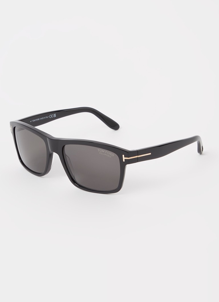 TOM FORD Heren Wayfarer zonnebril gepolariseerd FT0678 Zwart - Deal
