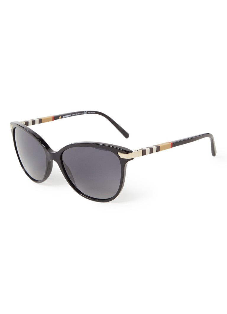 Burberry Cat Eye Dames Cat Eye zonnebril gepolariseerd BE4216 Zwart - Deal
