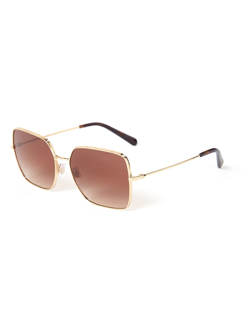 Dolce & Gabbana Retro Dames Butterfly zonnebril DG2242 Goud - Deal