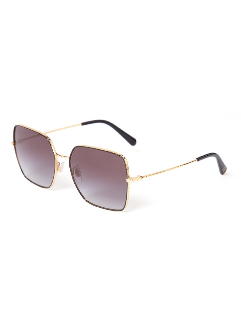 Dolce & Gabbana Retro Dames Retro zonnebril DG2242 Goud - Deal