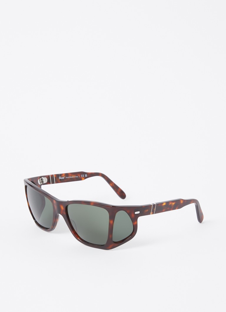 Persol Heren Wayfarer zonnebril PO0009 Donkerbruin - Deal