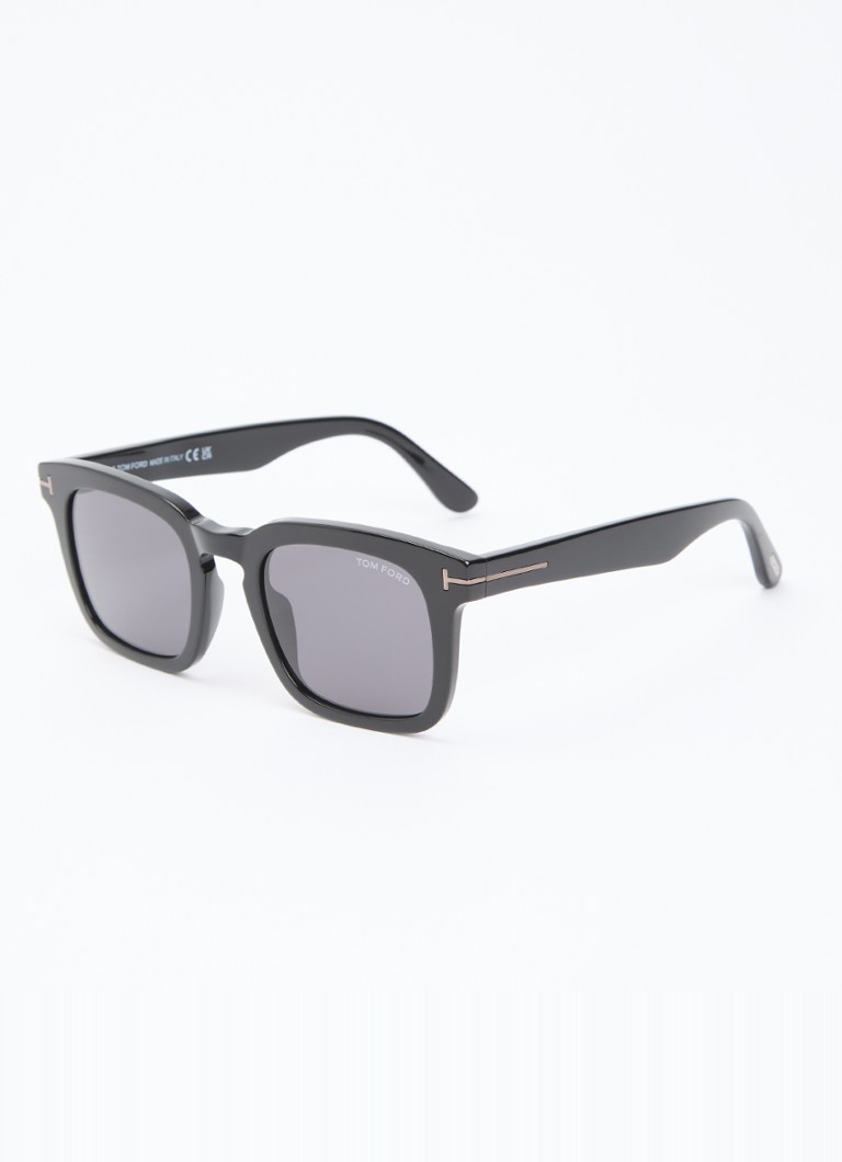 TOM FORD Heren Wayfarer zonnebril TF0751 Zwart