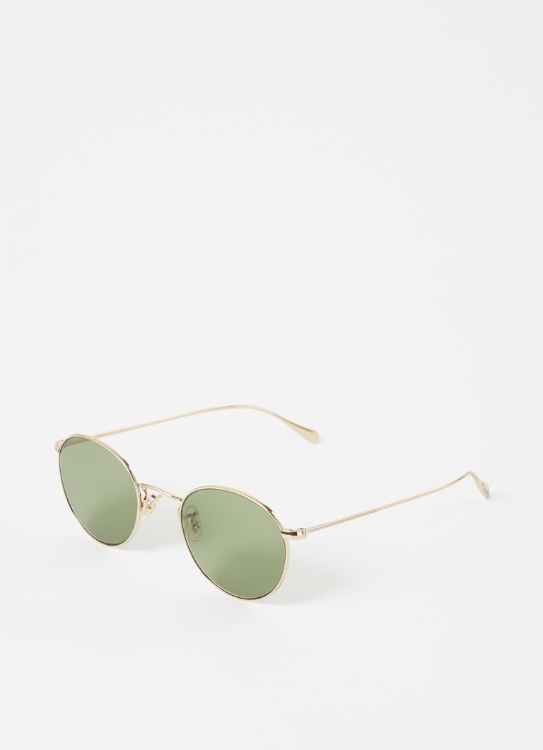 Oliver Peoples Retro Heren Coleridge Sun zonnebril OV1186S Goud - Deal