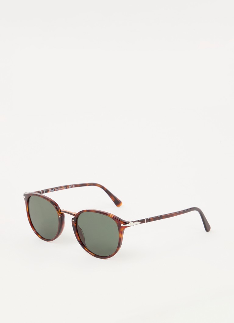 Persol Heren Retro zonnebril PO3210S Donkerbruin - Deal
