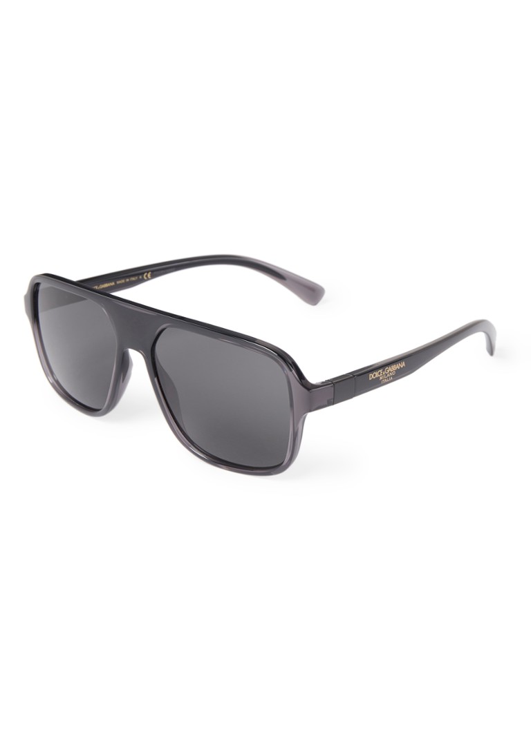 Dolce & Gabbana Aviator Heren Piloten zonnebril DG6134 Zwart - Deal