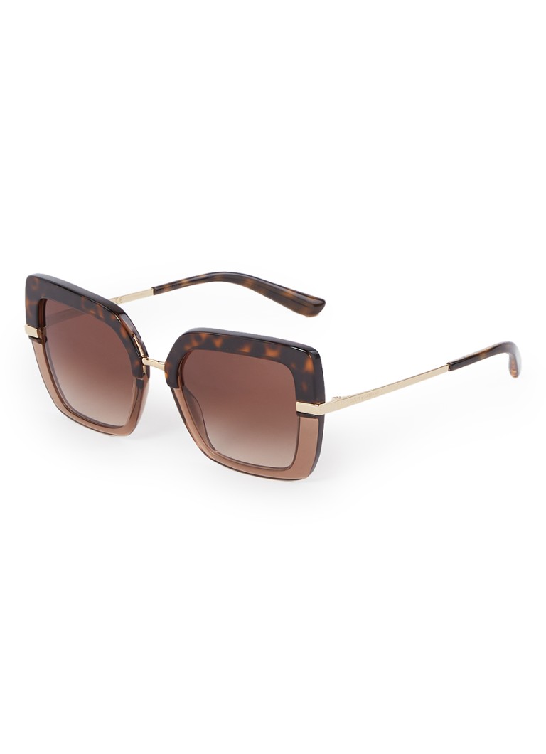 Dolce & Gabbana Butterfly Dames Butterfly zonnebril DG4373 Donkerbruin - Deal