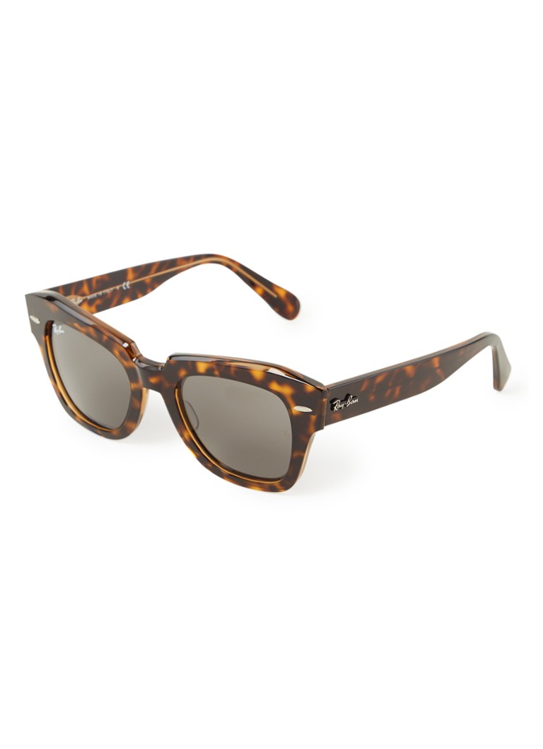 Ray-Ban Wayfarer Heren State Free zonnebril RB2186 Donkerbruin - Deal