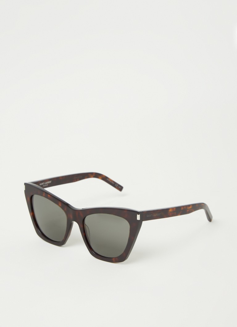 Saint Laurent Cat Eye Dames Kate zonnebril SL214 Zwart - Deal